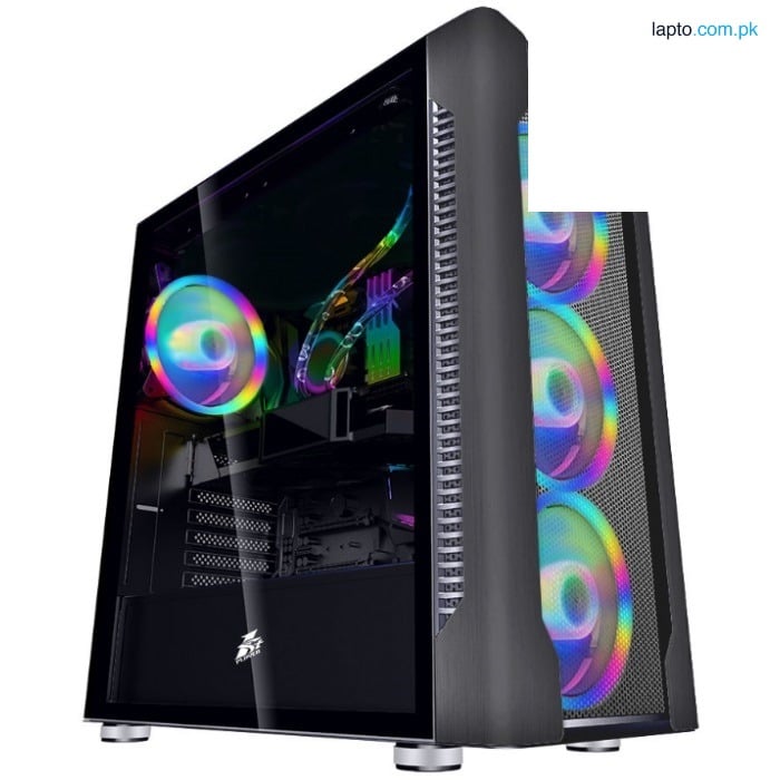 1st Player DX4 Black with 4 R1 Plus RGB Fan