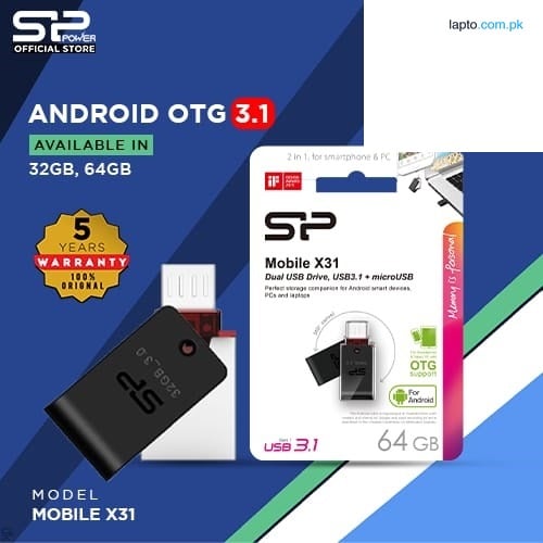 SILICON POWER MOBILE X31 ANDROID OTG 3.1 USB 64GB
