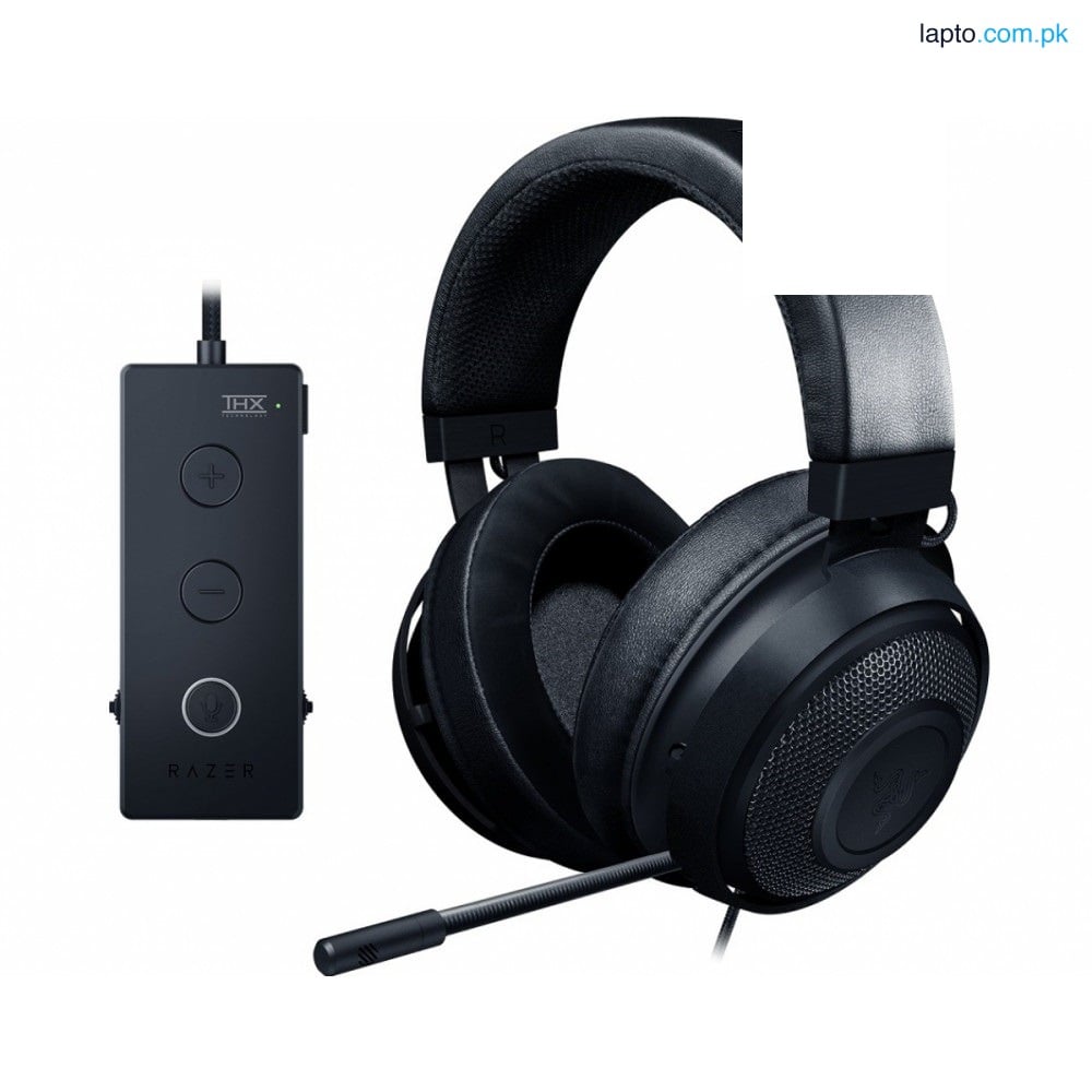 Razer Kraken Tournament Edition USB Audio with Wired Gaming Headset Controller Black - Green