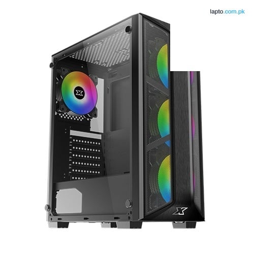 Xigmatek Trio EN45693 Glass Chassis ARGB Mid Tower Tempered Gaming Case