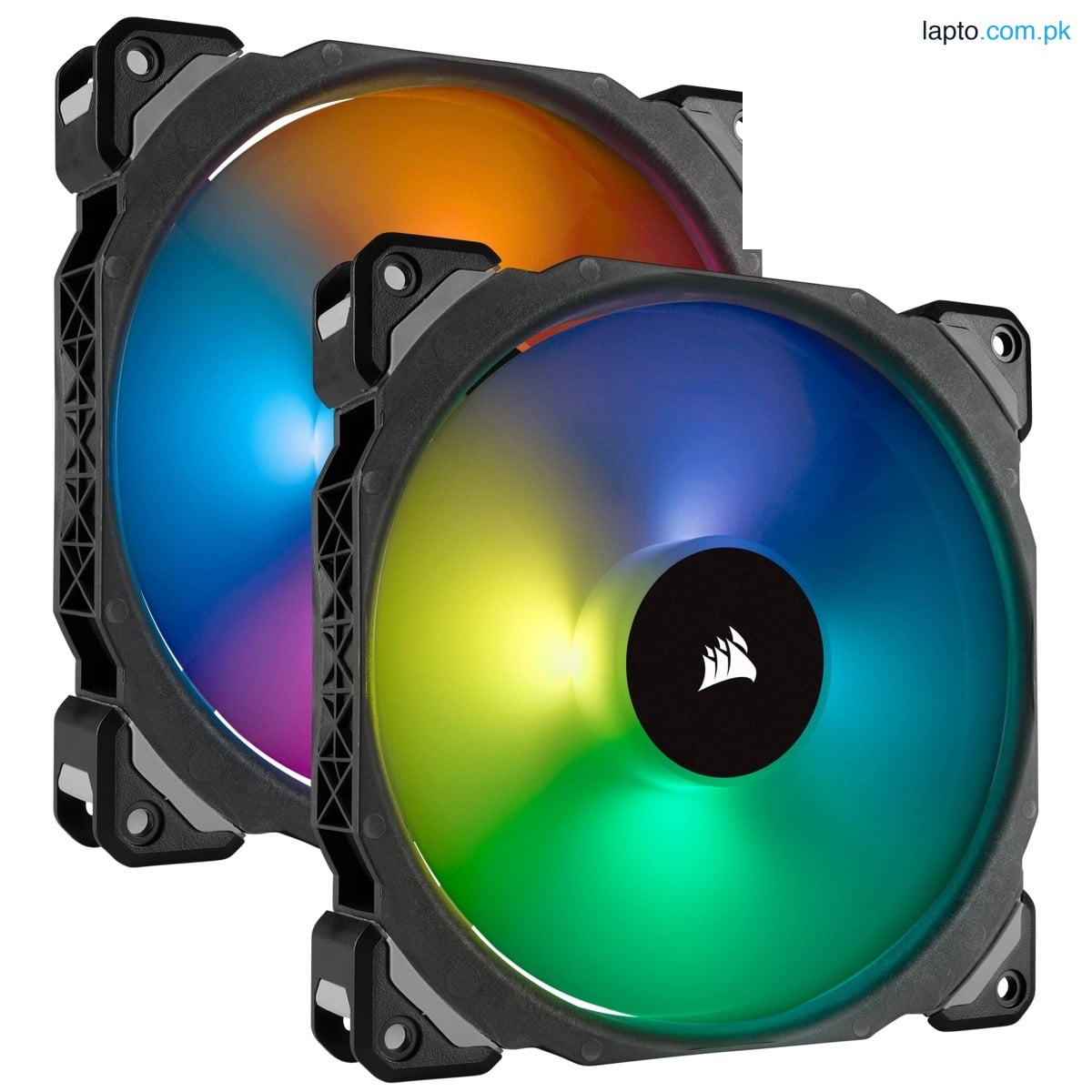 Corsair ML140 RGB Led Fan CO-9050078-WW 140MM PWM Magnetic Levitation Fan — Twin Fan Pack with Lighting