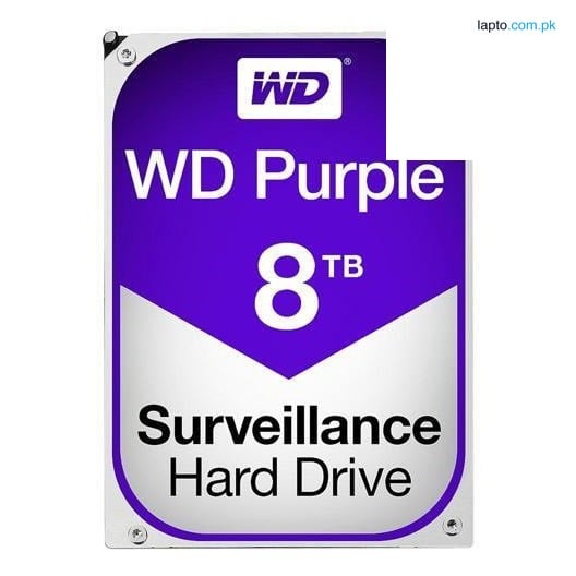 WD 8TB Purple Surveillance SATA 6Gb/s 3.5 Inch Hard Disk Drive - Intellipower