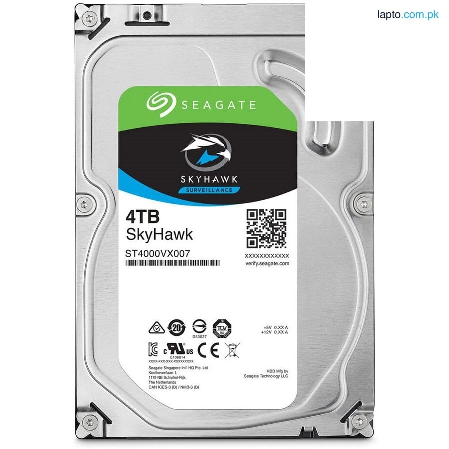 Seagate 4TB SkyHawk Surveillance SATA III 3.5" Hard Drive Internal ST4000VX013