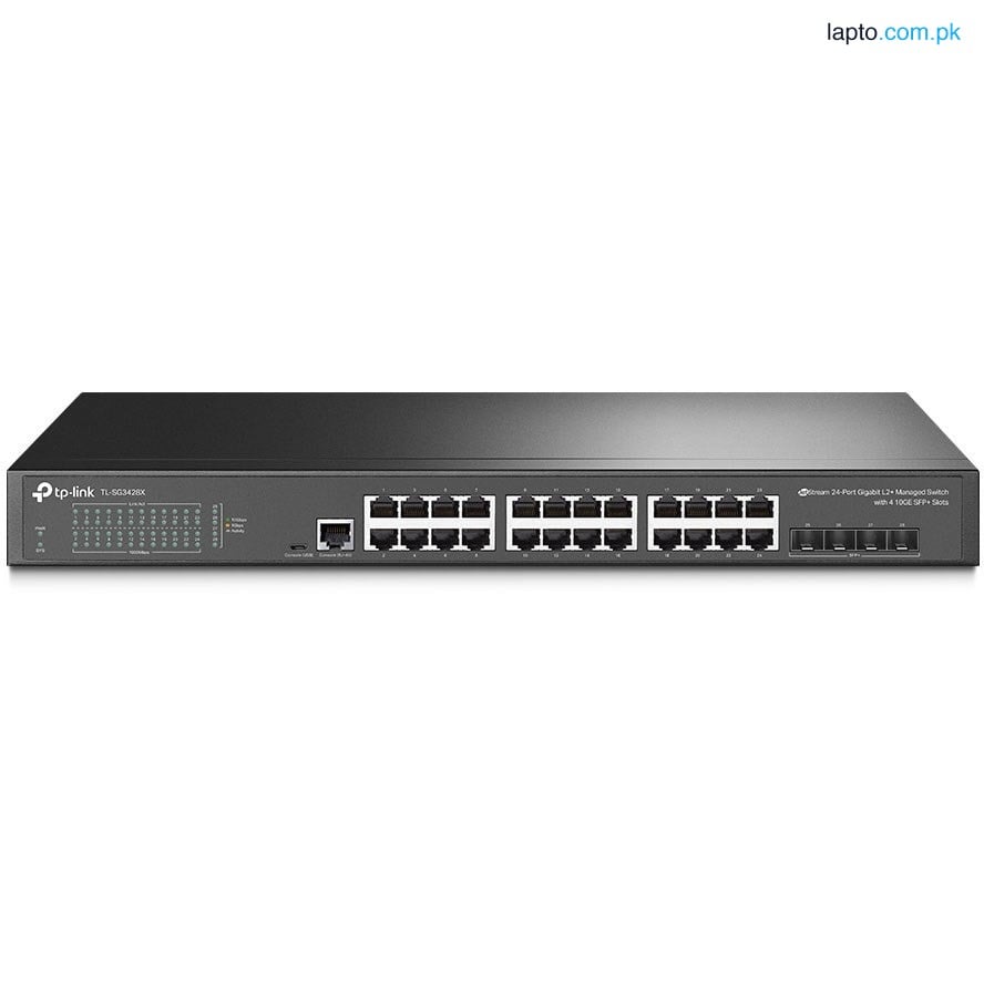 TP-Link TL-SG3428X JetStream 24-Port with 4 10GE SFP+ Slots - Managed Switch Gigabit L2+