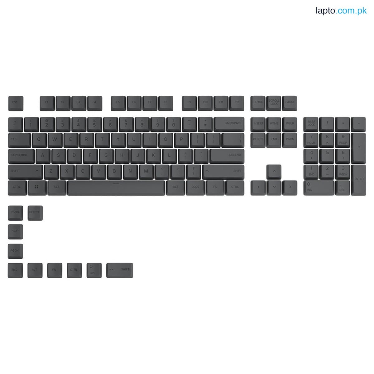 Glorious Black Ash PBT For Gaming Keyboard Key Caps