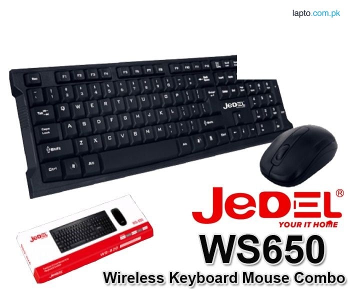 JEDEL WS650 Wireless Keyboard Mouse Combo