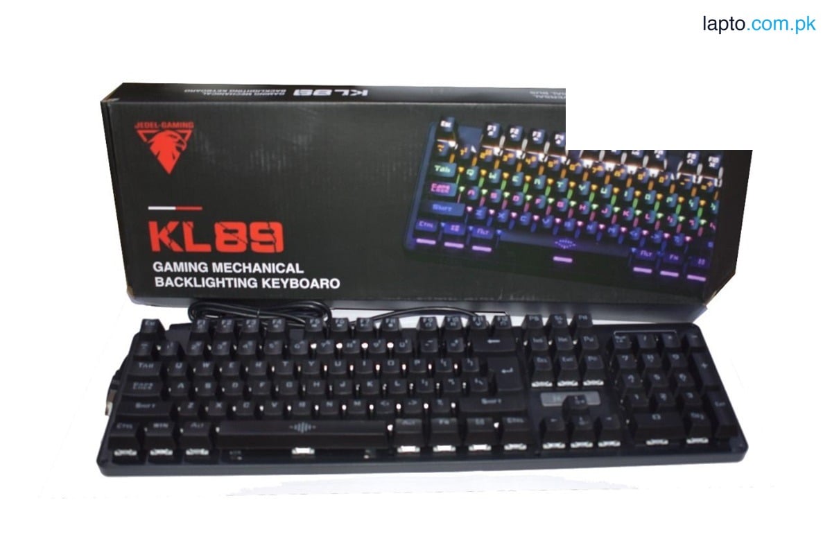 JEDEL KL89 RGB Backlight Keyboard Wired Gaming Mechanica