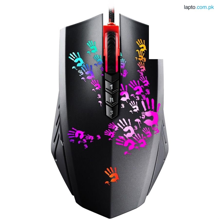 A4Tech Bloody A60 Light Strike Neon Gaming Mouse - Ultra Core 3 and 4 Activated