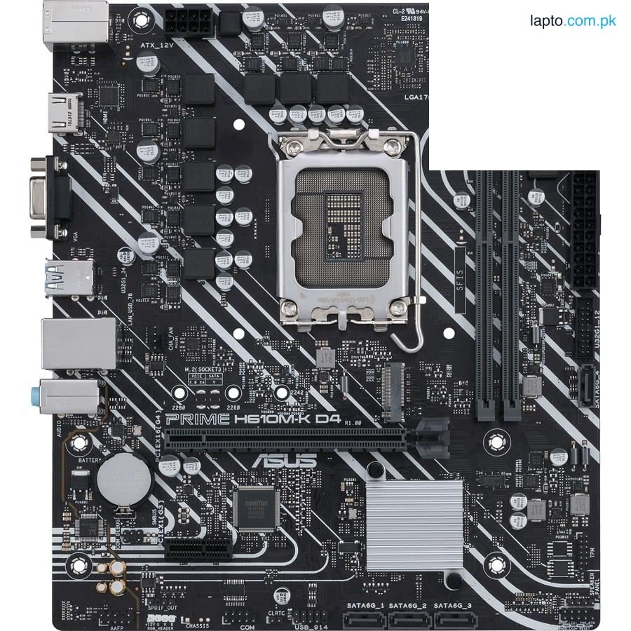Asus PRIME H610M-K D4 Intel H610 mic-ATX LGA1700 90MB1A10-M0UAY0 Motherboard