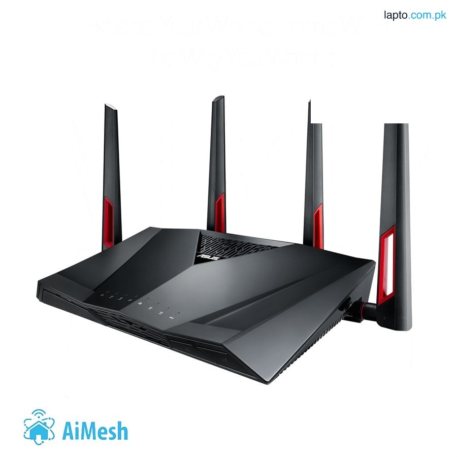 ASUS RT-AC88U Dual-band Wireless-AC3100 Gigabit Gaming Router with WTFast Game Accelerator