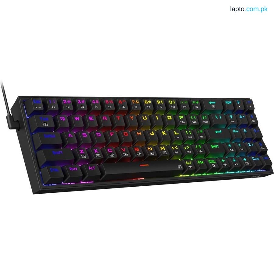 Redragon K628 Pollux 75% Wired RGB Gaming Keyboard 78 Mechanical Keys Red Switch