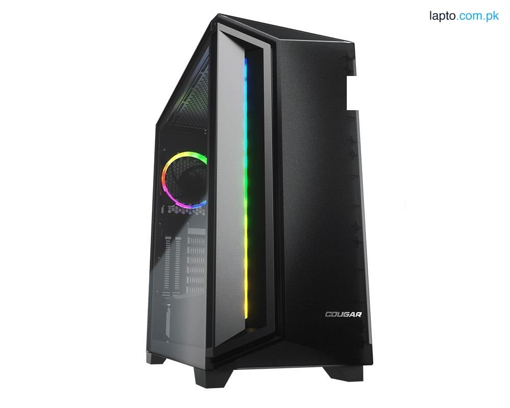 Cougar Dark Blader X7 with 1 ARGB Fan Translucent Black - Midnight Green Gaming Case