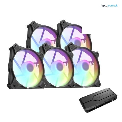 Aigo Darkflash CX6 5 in 1 Pack ARGB Fan Black