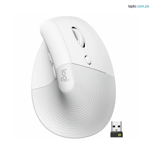 Logitech 910-006479 - 910-006480 Lift Vertical comfortable Wireless Mouse Black - White