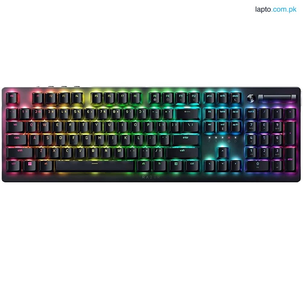 Razer DeathStalker V2 Pro Wireless Keyboard Full Size Linear Red Switch - Black