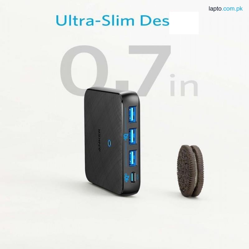Anker PowerPort Atom III Slim 45W USB-C 20W USB-A A2045311 - Black