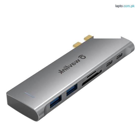 Wavlink 7-in-2 USB-C Hub ThunderBolt 3 For Macbook Mini Dock