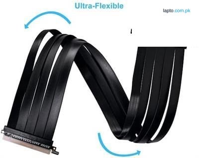 LIAN LI PCI-e 4.0 X16 600mm Riser Cable - Black / White