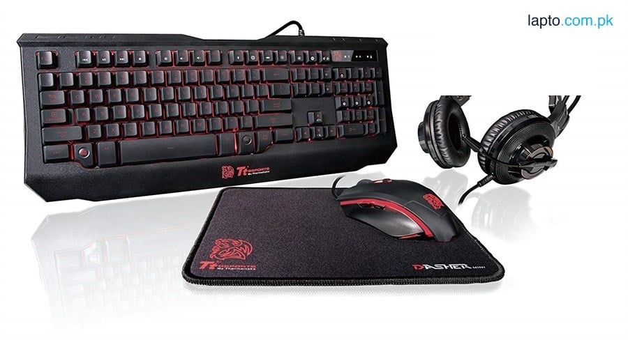 Thermaltake Tt eSPORTS Knucker 4-in-1 3 Color Membrane Keyboard & 2400 DPI Avago 5050 Optical Gaming