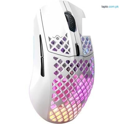 SteelSeries Aerox 3 (2022) Snow TrueMove Air Sensor, Highly-Light Weighted Wireless Gaming Mouse - 62608