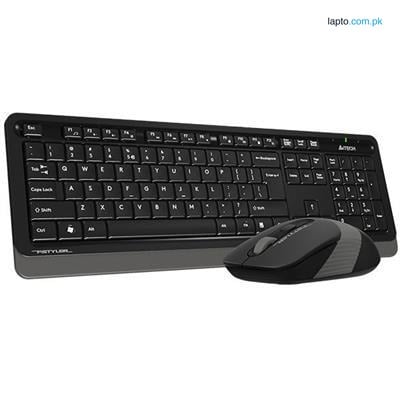 A4Tech FG1010S Fstyler 2.4G Power-Saving Wireless Desktop Set - Grey