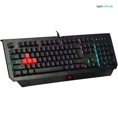 Bloody B120N Neon Illuminate Revolutionary Anti Ghosting Gaming Keyboard Black