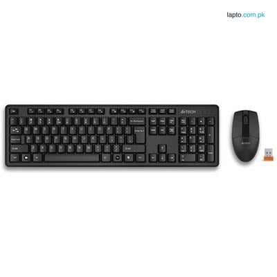 A4Tech 3330N Padless Wireless Desktop (Keyboard+Mouse) - BLACK
