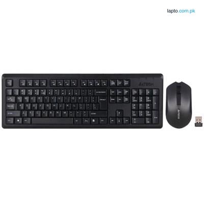 A4Tech 4200NS Consistent Wireless Stability Desktop (Keyboard+Mouse) - BLACK