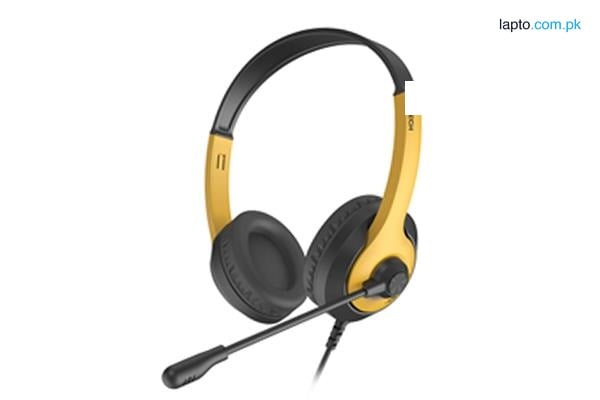 A4Tech FH100U Wired Headphones -Stone Black - Panda - Bumbelee