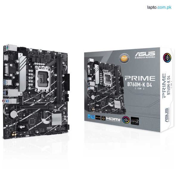 ASUS Prime B760M-K D4-CSM, an Intel B760 LGA 1700 mATX Motherboard