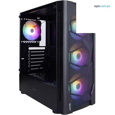 Boost Lion PC Case with 4 RGB Fans (Black)