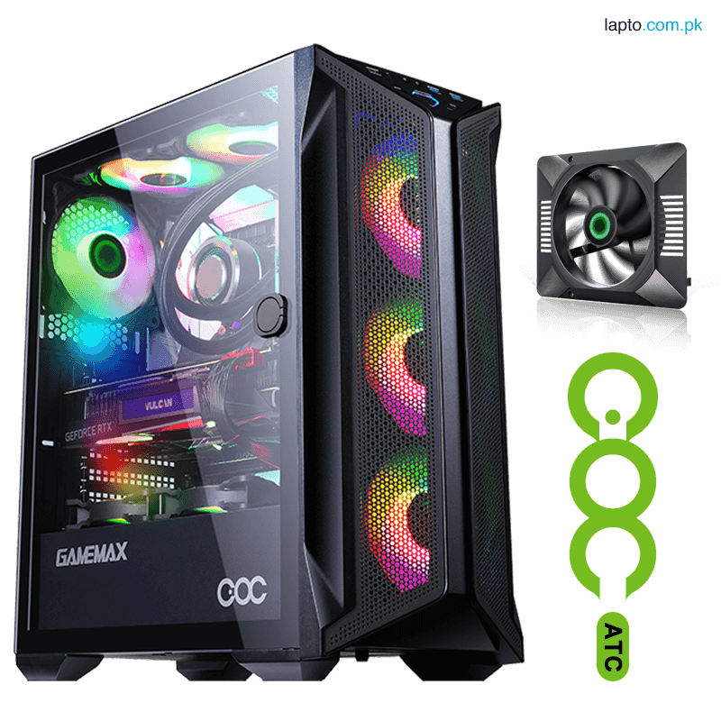 GameMax Brufen C1 COC, 4 ARGB Fans Pre installed Mid-Tower ATX Case