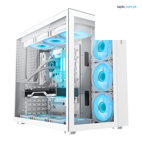 GameMax Infinity | Supports up to 10x Fans, Mid-Tower ATX Case - (White)