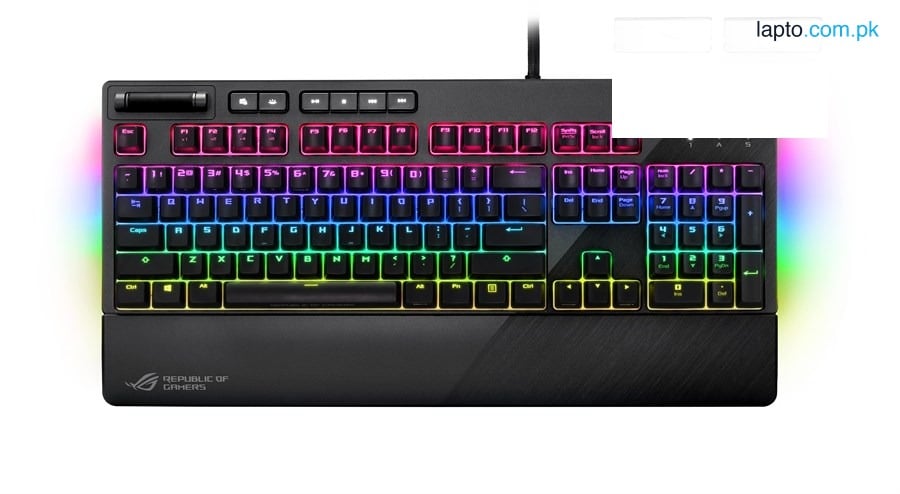 ASUS ROG STRIX FLARE MECHANICAL AURA SYNC RGB USB GAMING KEYBOARD WITH RED-SWITCH TYPE