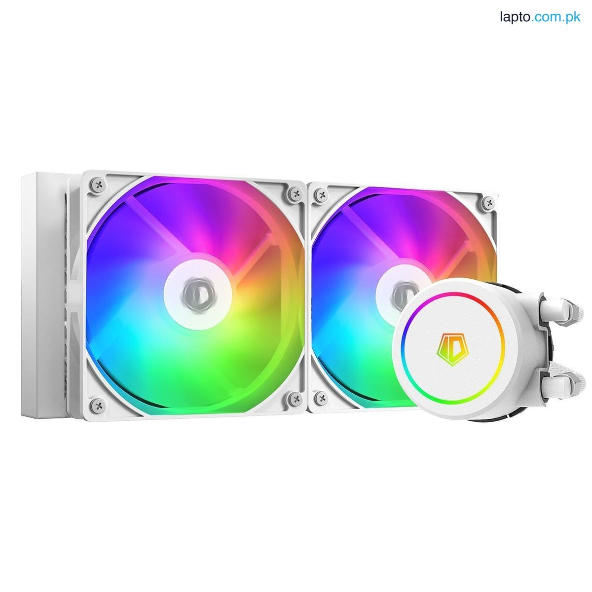 ID-Cooling FX240 ARGB AIO 240mm Liquid CPU Cooler – White