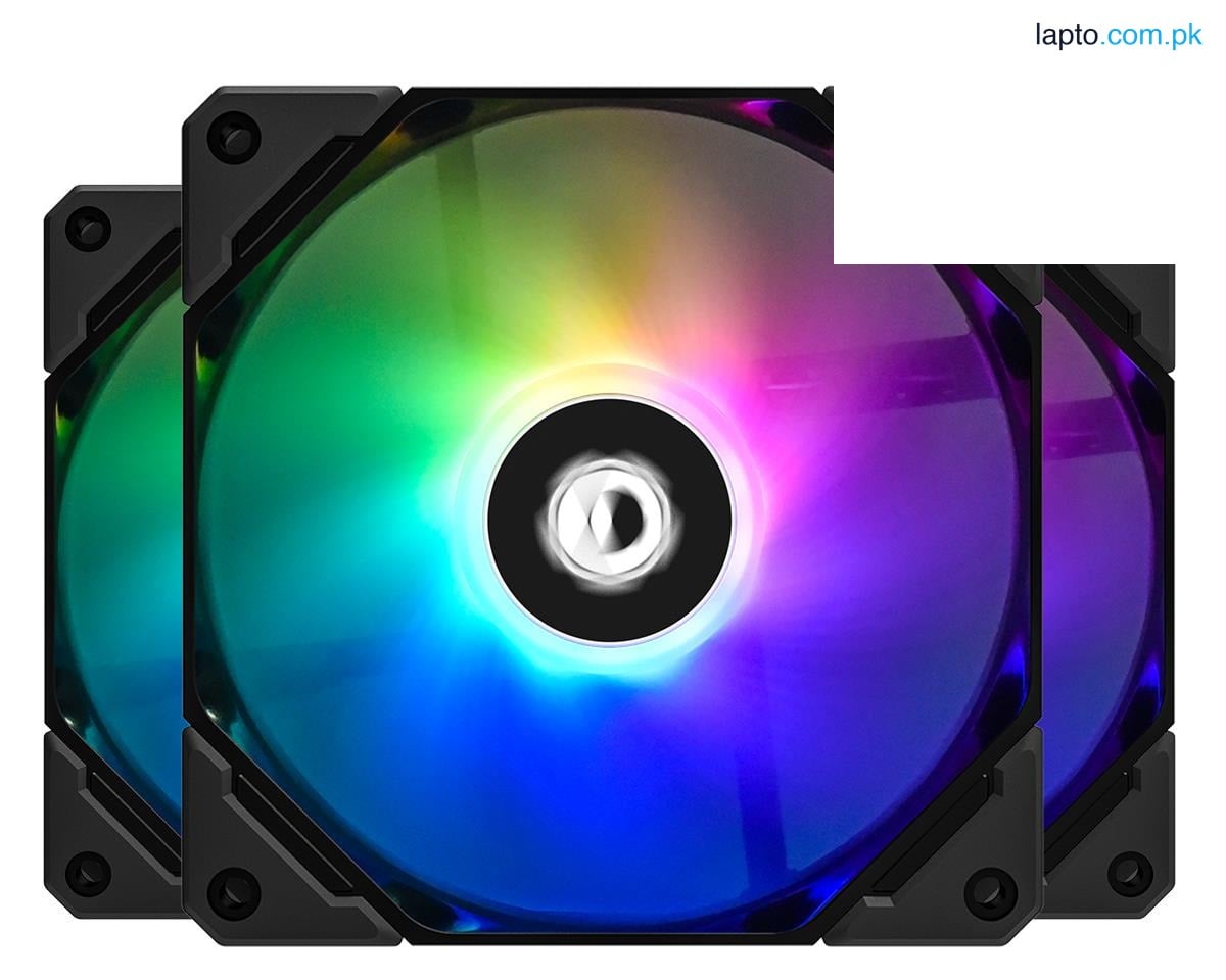 ID-Cooling TF-12025-ARGB-Trio 120mm Case Fan - 3 Pack - Black