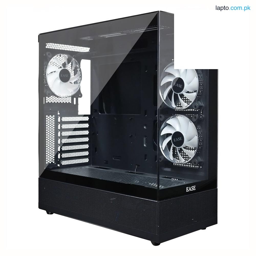 EASE EC123B Tempered Glass Gaming Case-Black