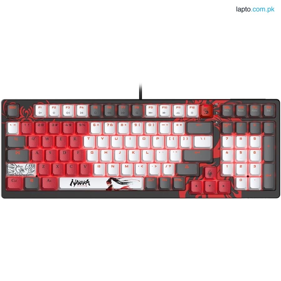 A4TECH Bloody S98 Naraka Hot-Swappable RGB Mechanical Gaming Keyboard – BLMS Red Plus Switch
