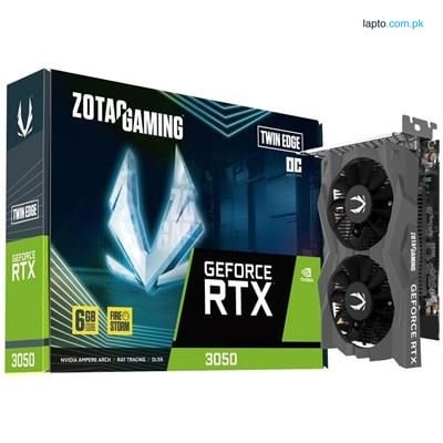 ZOTAC GAMING GeForce RTX 3050 Twin Edge OC 6GB GDDR6 Graphics Card - ZT-A30510H-10L