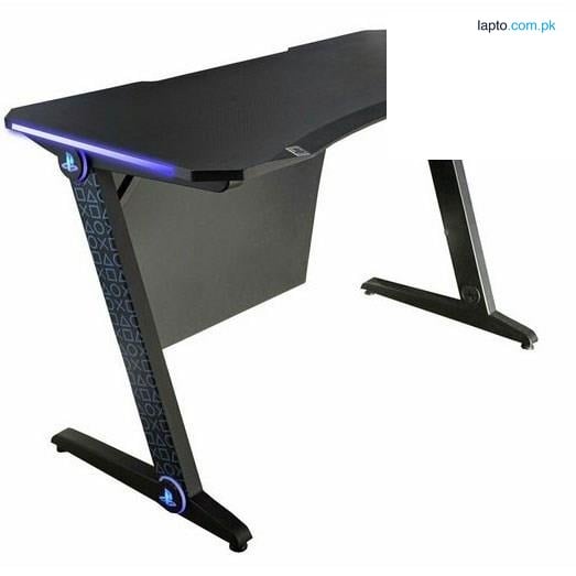 X-Rocker Borealis Official PlayStation Gaming Desk with LED's