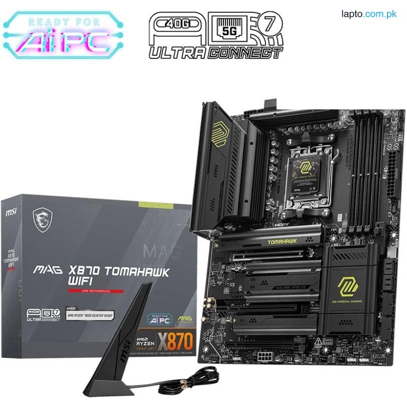 MSI MAG X870 Tomahawk WiFi Gaming Motherboard | AMD AM5 | DDR5 | Ultimate Gaming Performance