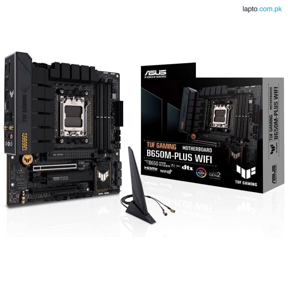 Asus TUF Gaming B650M-Plus WiFi DDR5 AMD AM5 MicroATX Motherboard - PCIe 5.0, WiFi 6, Durability