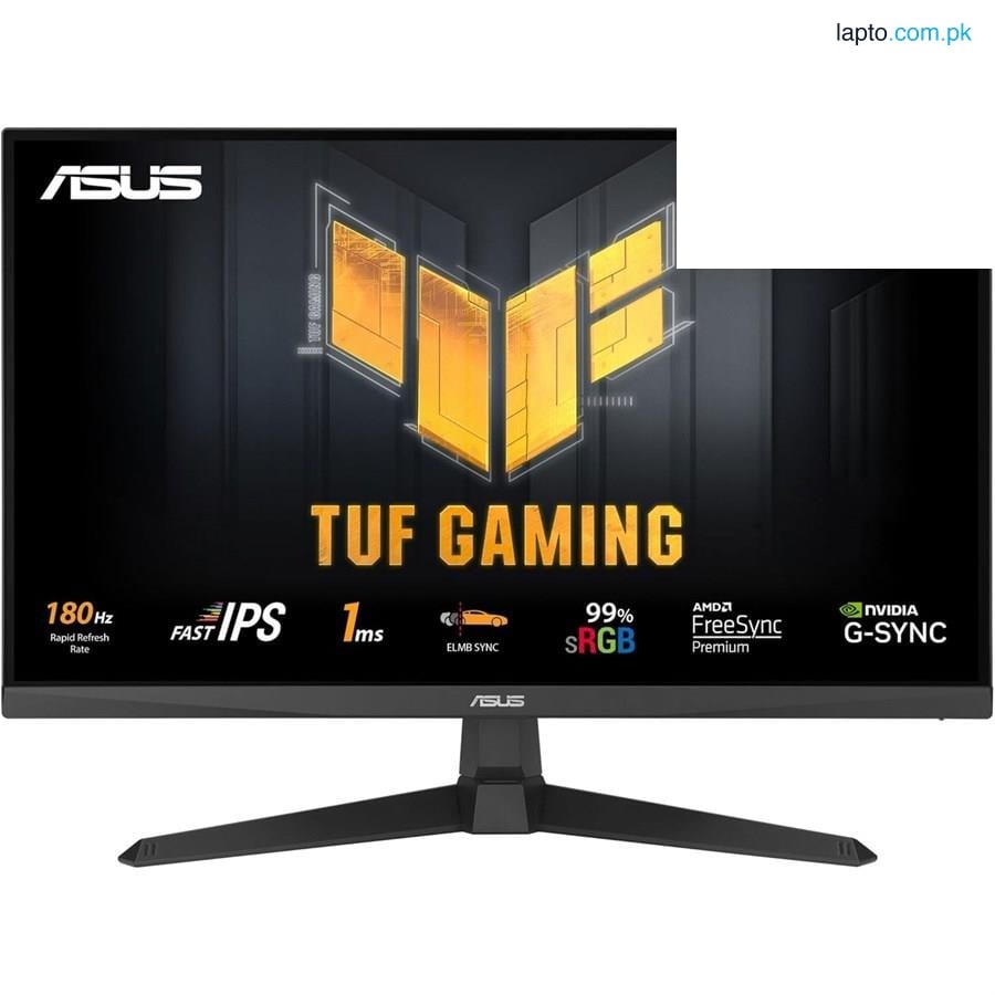 ASUS TUF Gaming VG279Q3A 27” 1080P Monitor – Full HD, 180Hz, 1ms, Fast IPS, Extreme Low Motion Blur Sync, FreeSync Premium, G-SYNC Compatible, Variable Overdrive, 99% sRGB, DisplayPort, HDMI