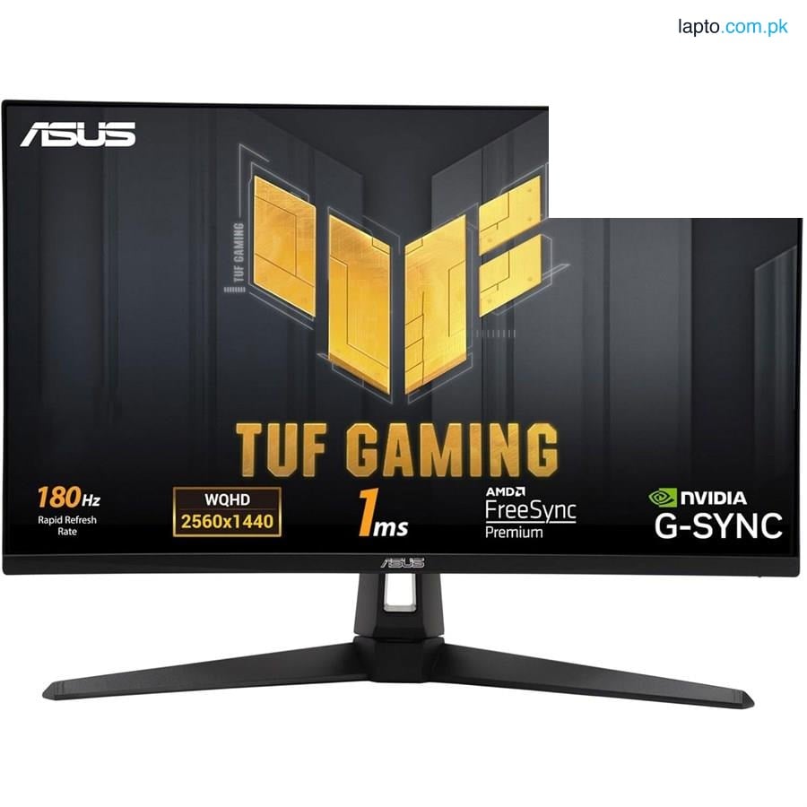 Asus TUF Gaming VG27AQ3A Gaming Monitor | VG3A Series 27" QHD (2560x1440) 180Hz IPS 1ms, Freesync Premium™, G-Sync Compatible, HDR10