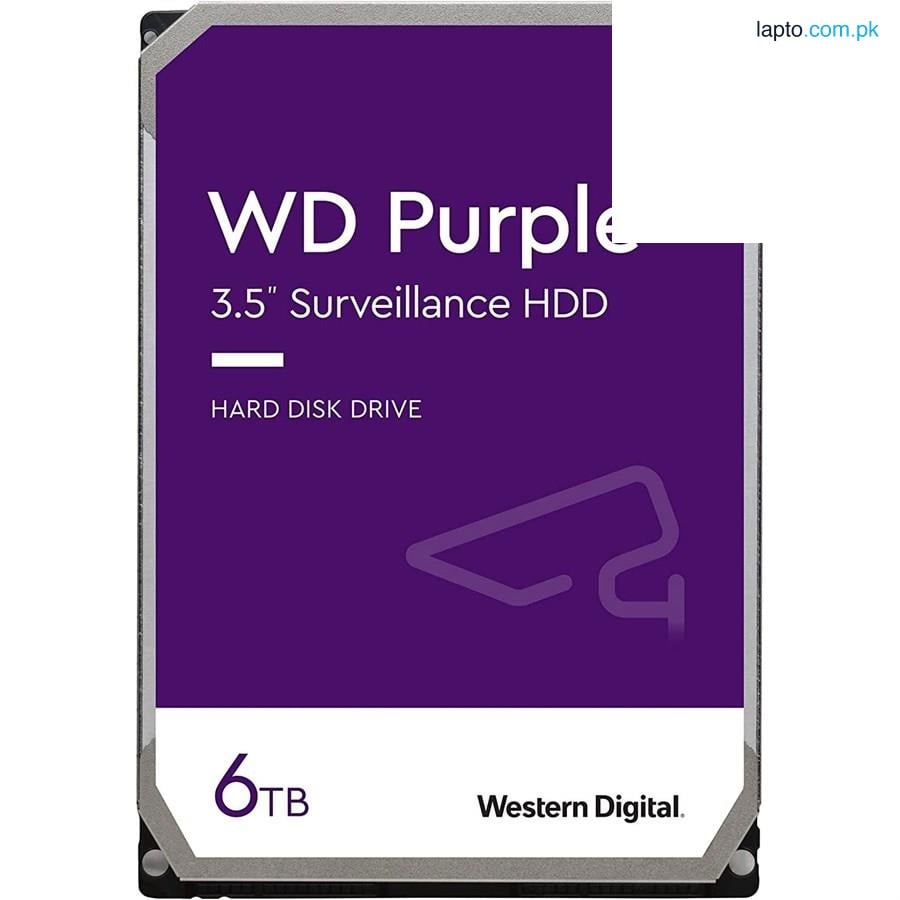 WD Purple Surveillance Hard Drive 6TB WD63PURZ SATA 6Gb/s 3.5" 256MB Cache