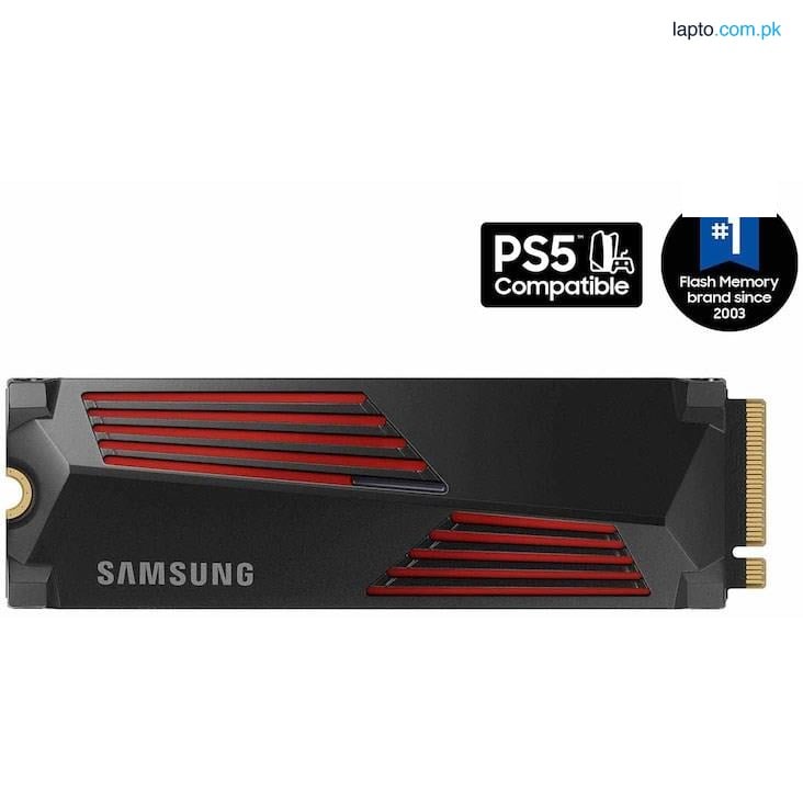 Samsung 990 PRO w/ Heatsink PCIe® 4.0 NVMe™ M.2 (2280) SSD 1TB MZ-V9P1T0 | Compatible with Playstation 5