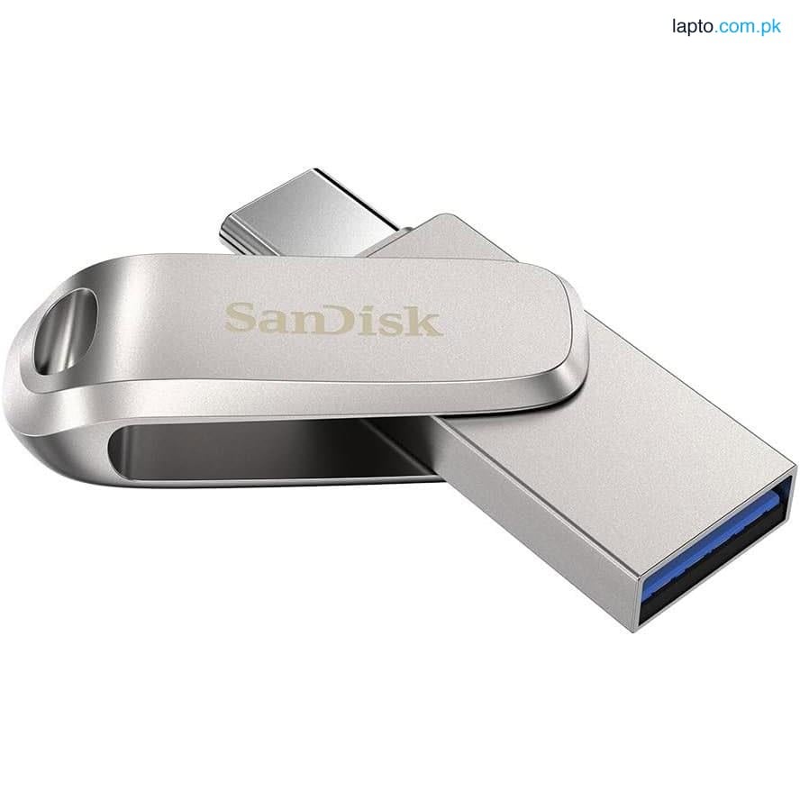 SanDisk Ultra Dual Drive Luxe USB 3.0, USB 2.0 Type-C 512GB, Metal Pendrive for Mobile