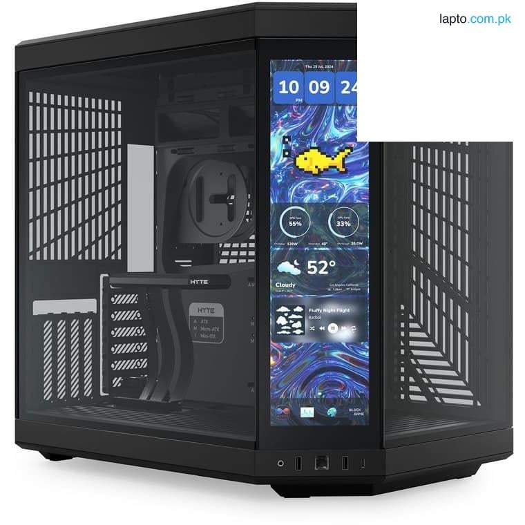 HYTE Y70 Touch Infinite Modern Aesthetic Case - Pitch Black