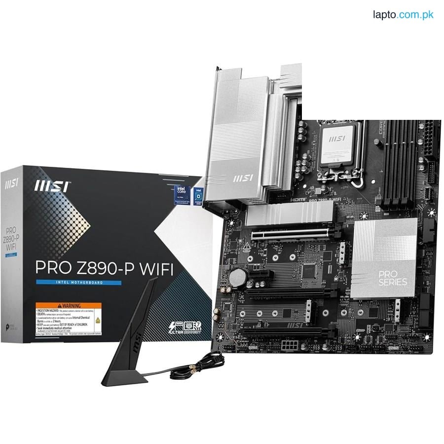 MSI PRO Z890-P WIFI ProSeries Motherboard, Supports Core Ultra Series 2 Intel Processors, LGA 1851