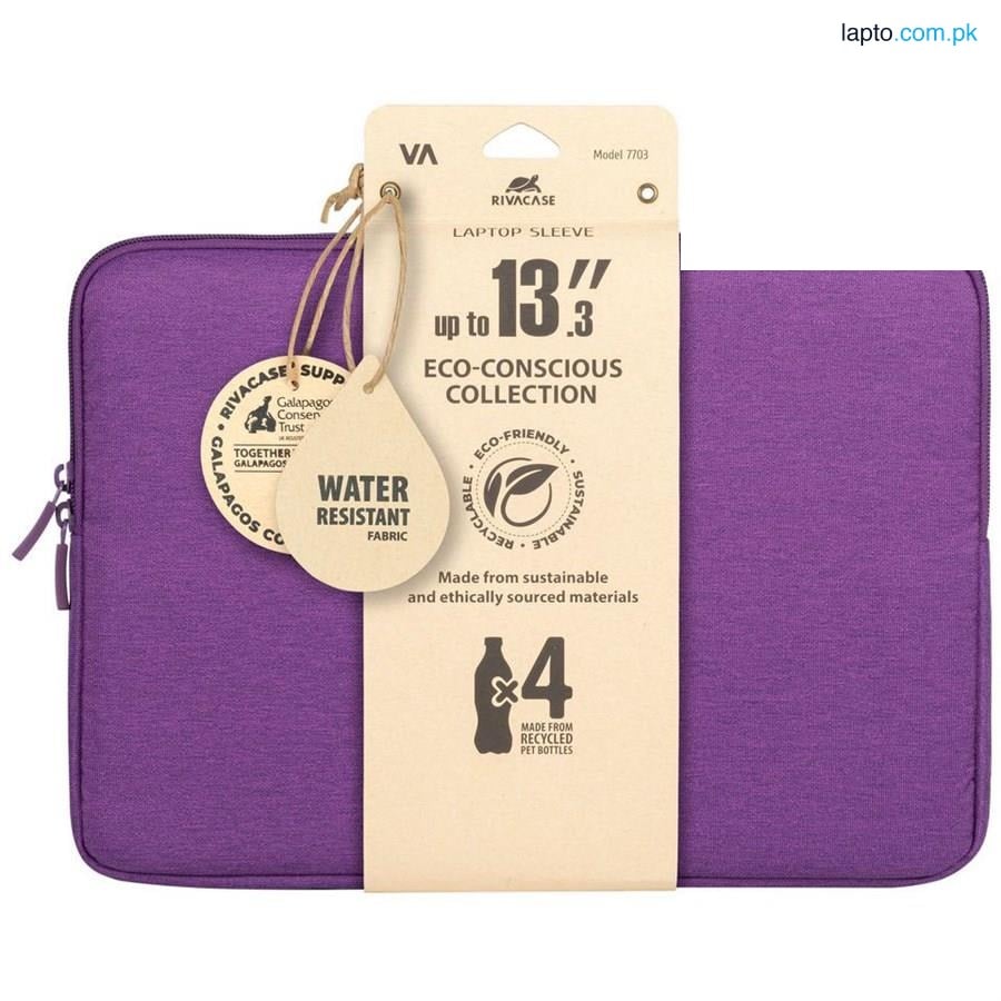 Rivacase 7703 Violet ECO Laptop Sleeve 13.3-14" - Suzuka Collection